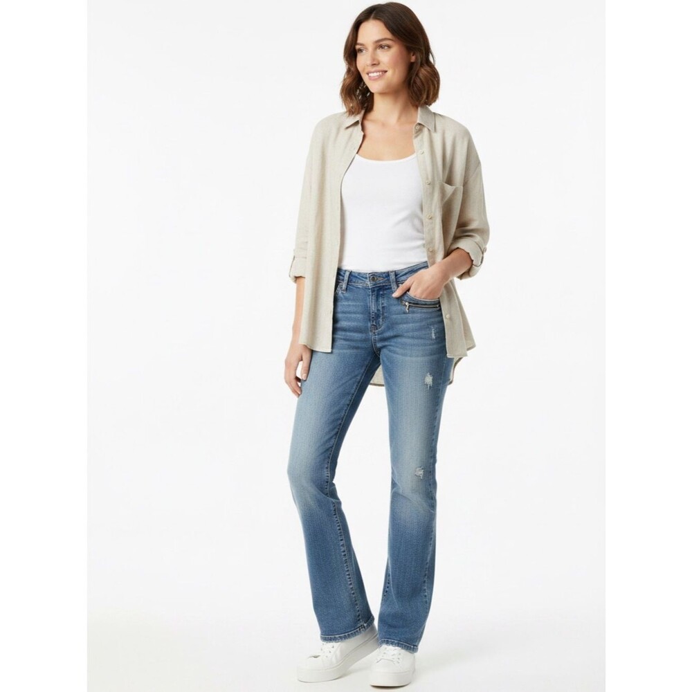 Salt Mercer Street JP Low Rise Distressed Bootcut Flare Jeans 28x31